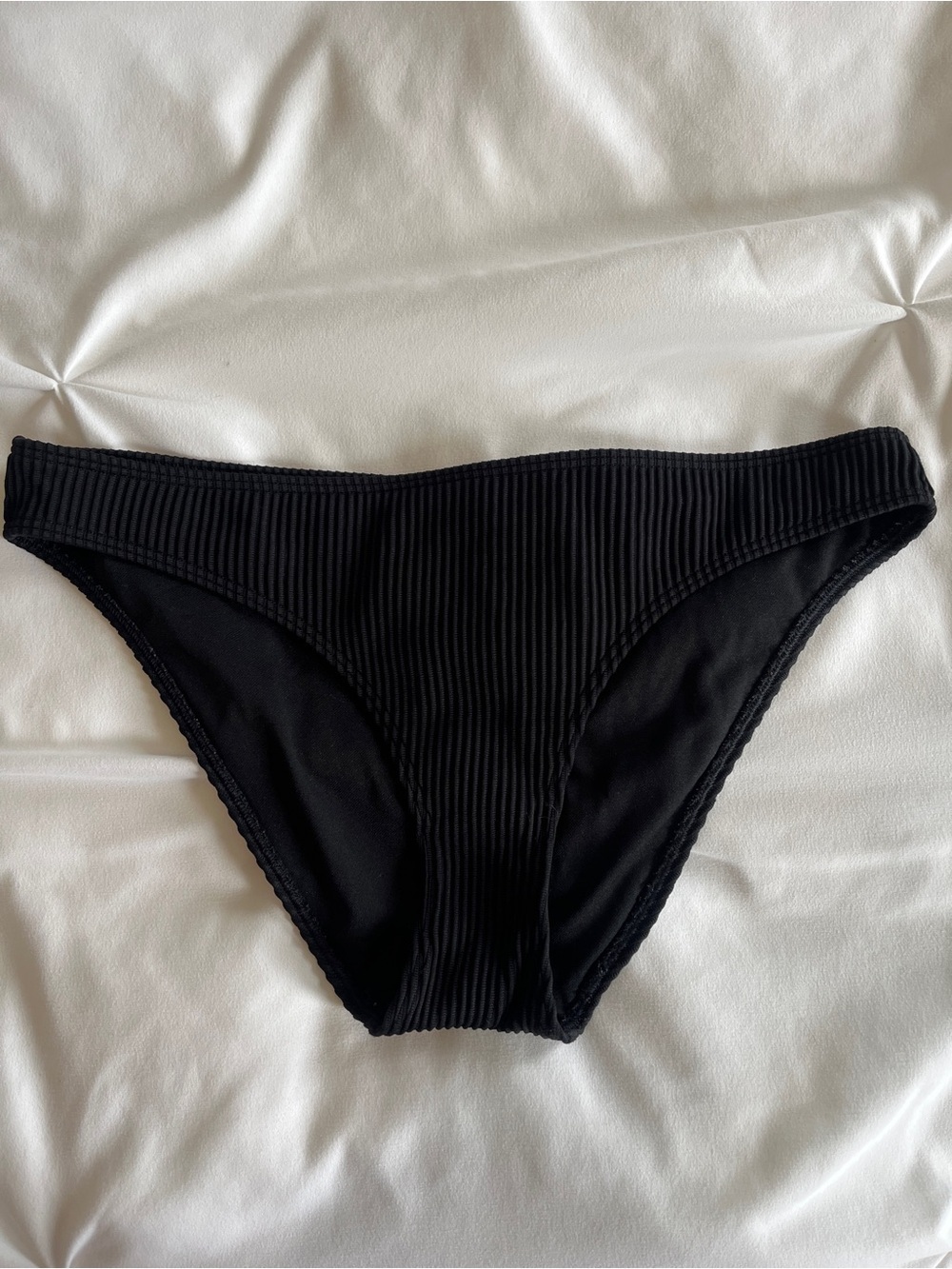 Hollister Ribbed Black Bikini Bottom